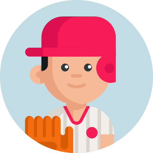 Catcher person sporty user icon