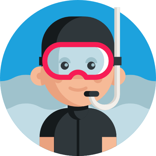 Diver avatar people man icon