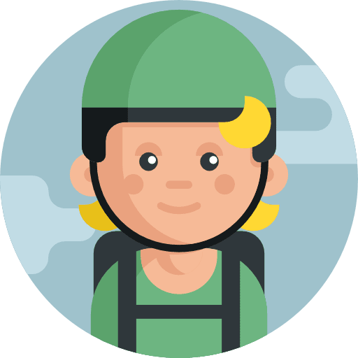 Parachutist paraglider parachute avatar icon