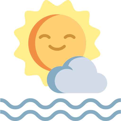 Cloud forecast clouds and sun weather icon