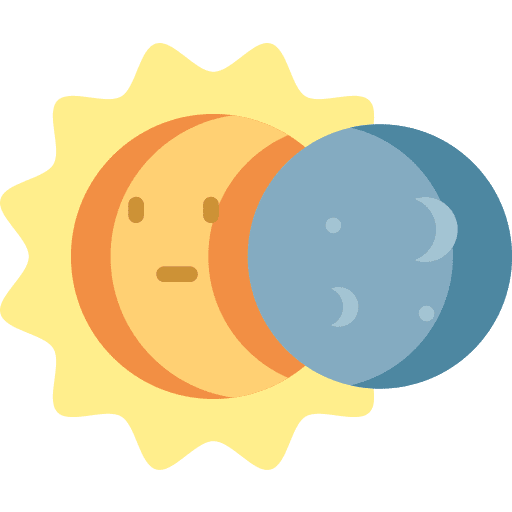 Eclipse meteorology space weather icon