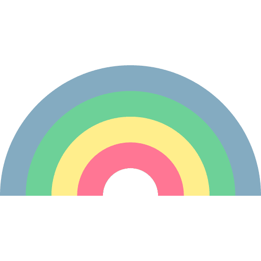 Rainbow rainbow sun nature icon