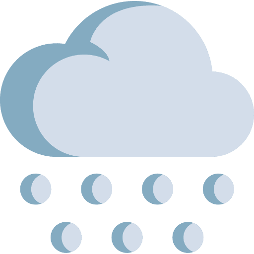 Hailstorm cloud winter hailstorm icon
