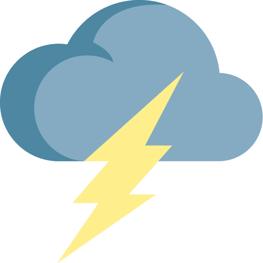 Storm forecast cloud meteorology icon