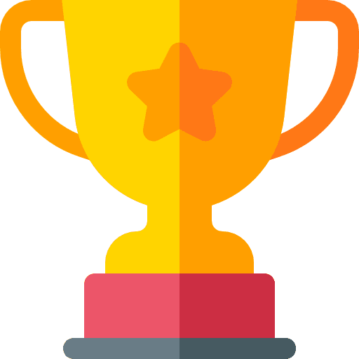 Award goal achievement trophy icon