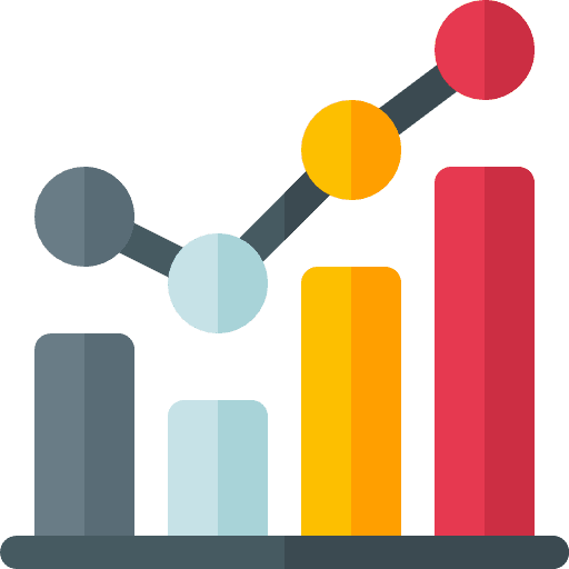 Statistics bar chart report statistics icon