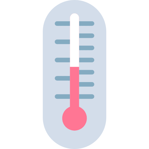 Thermometer fahrenheit meteorology temperature icon