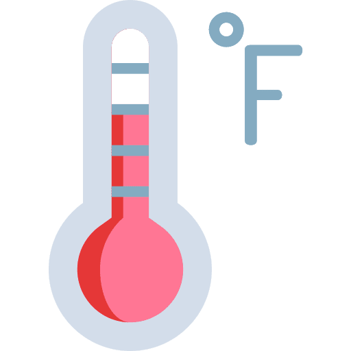 Thermometer mercury forecast sun icon