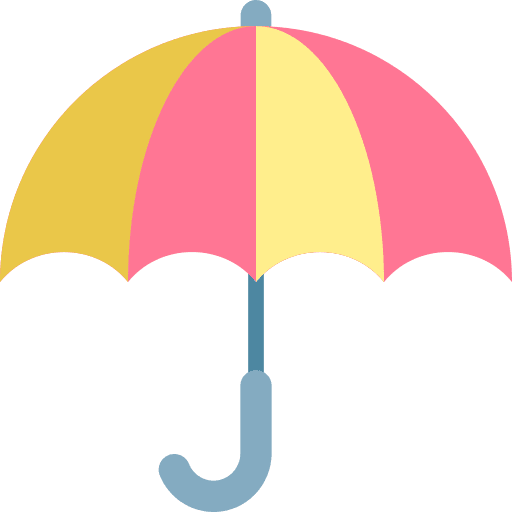 Umbrella rain rainy meteorology icon