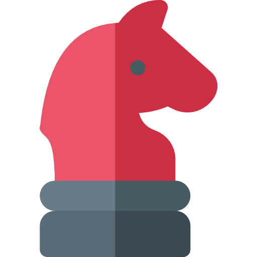 Marketing strategy chess hand marketing strategy icon