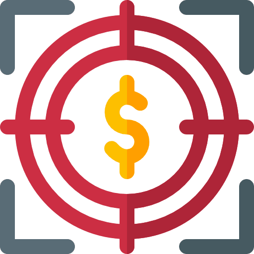 Target money dollar business icon