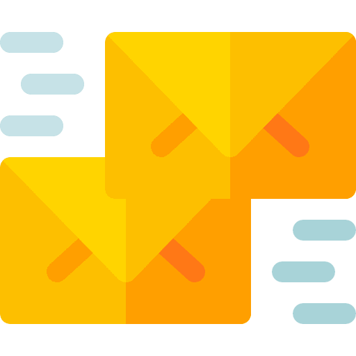 Mail envelopes communications mail icon