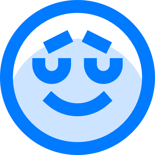 Relax emoticons calm smile icon