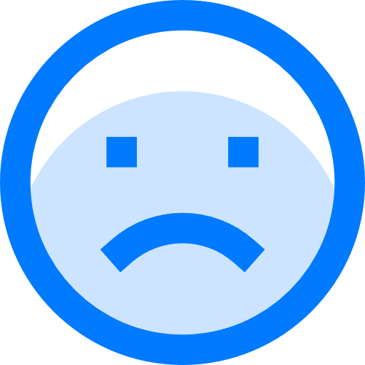 Sad emoji smiling faces icon