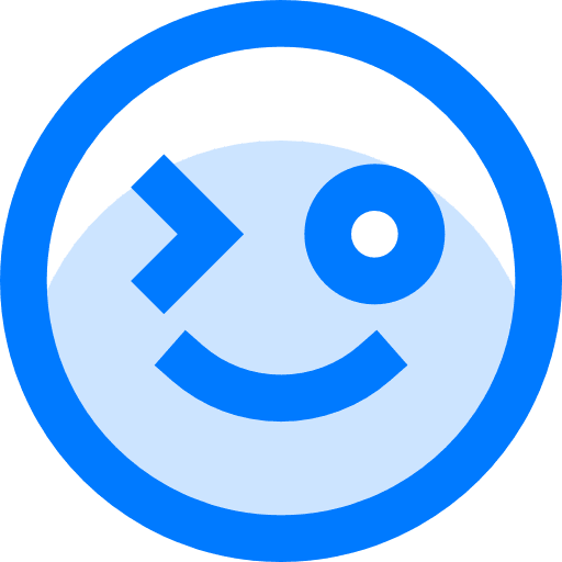 Wink smiley face emotion icon