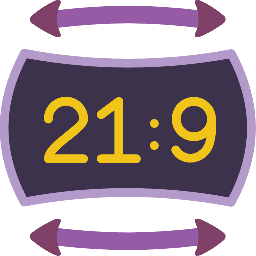 Aspect movie ratio television icon