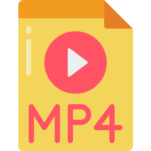 Mp4 files and folders symbol file extension icon