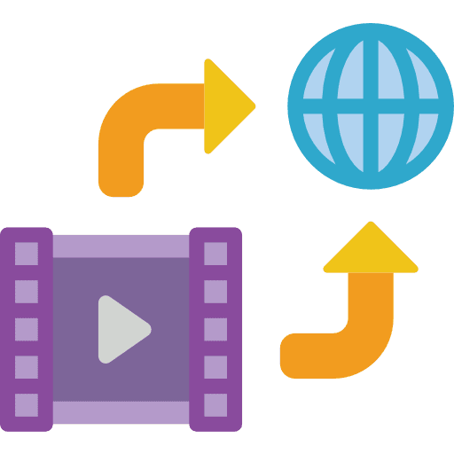 Upload upload video internet icon