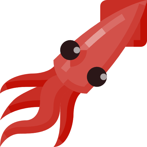 Squid sea life aquarium squid icon