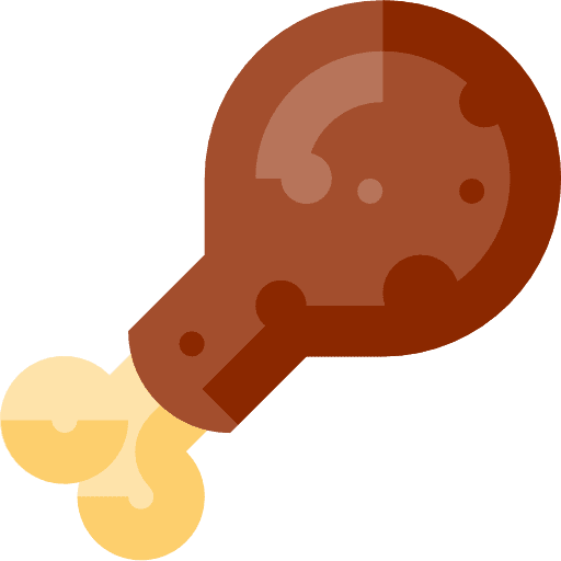 Chicken leg roast chicken food and restaurant chicken icon