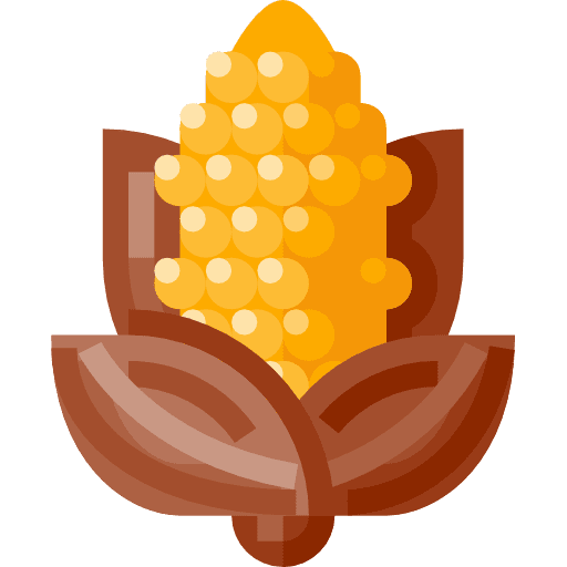 Corn vegan corn food and restaurant icon