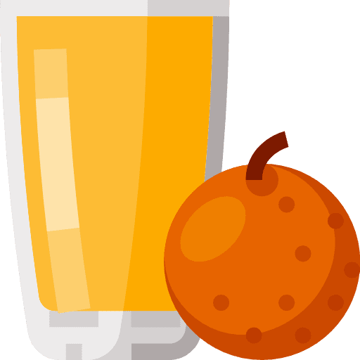 Fruit juice healthy food vegetarian orange juice icon