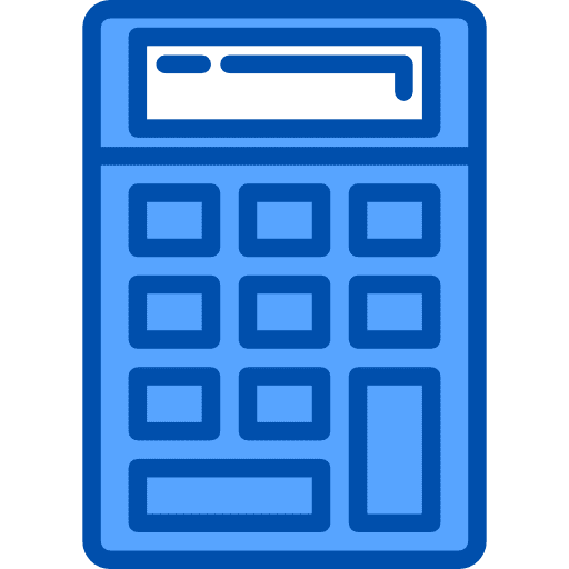Calculator device calculate business icon
