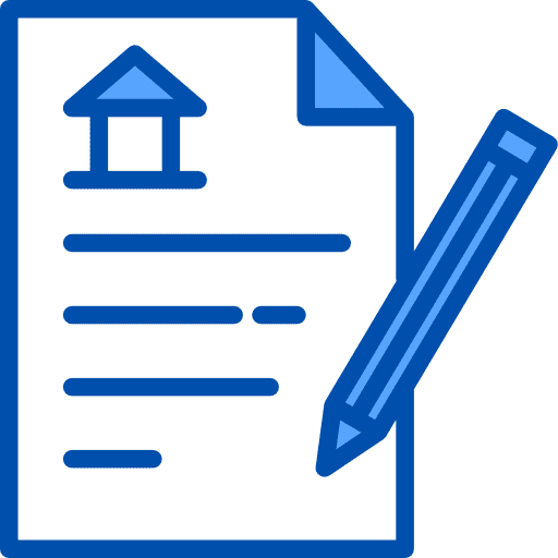 Contract document accuracy real estate icon
