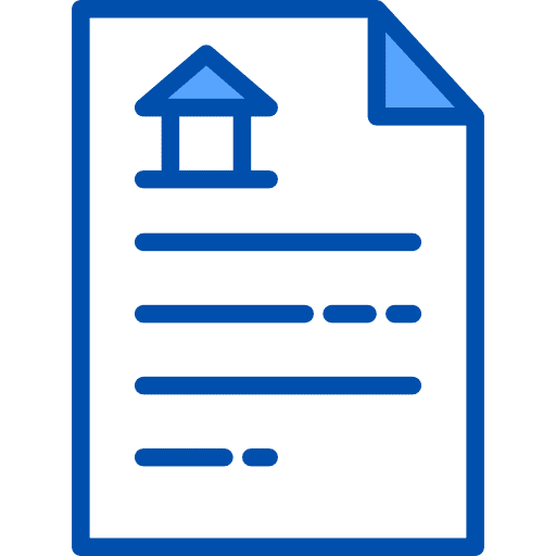 Contract legacy house files and folders icon