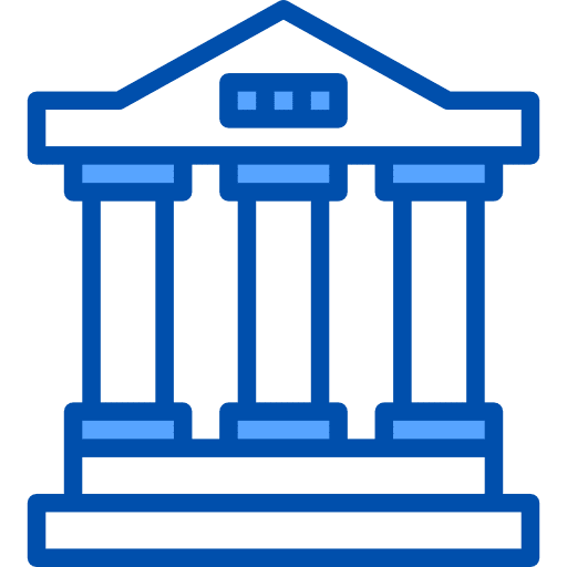 Bank buildings bank banking icon