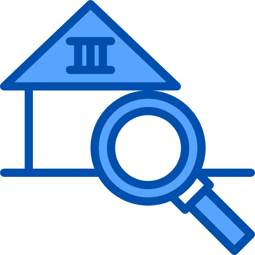 Search architecture and city property real estate icon