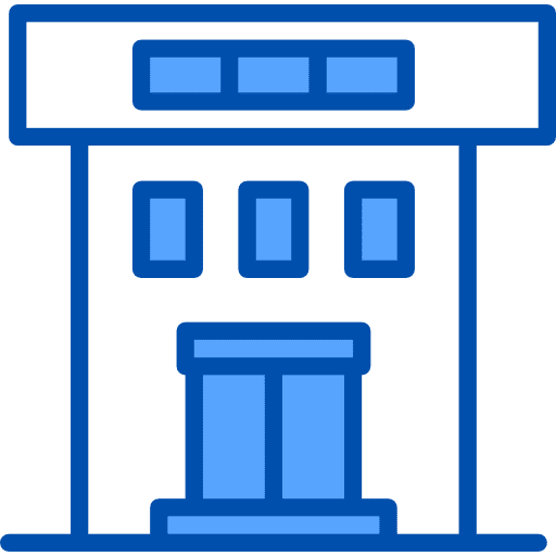 Building architectonic building office block icon