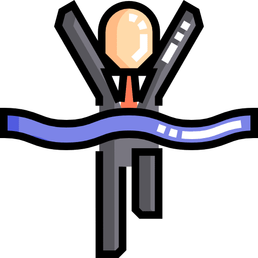 Goal people running sports and competition icon