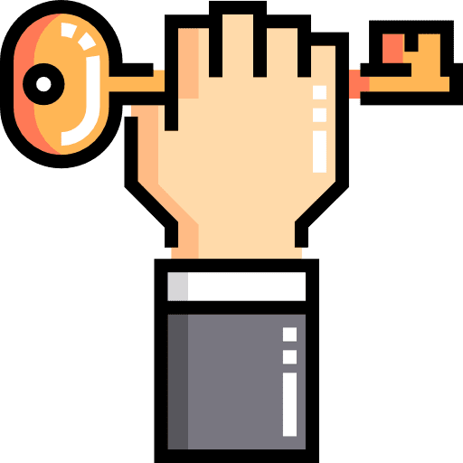 Key gestures save hands and gestures icon