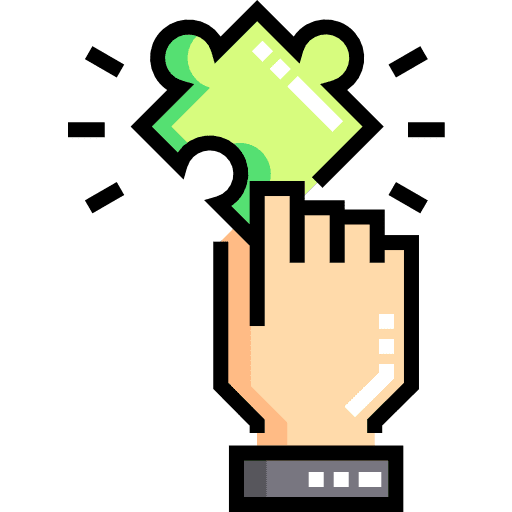 Puzzle jigsaws puzzle solution icon