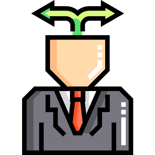 Decision making decision making manager employee icon