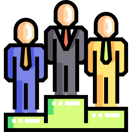 Podium podium business people icon
