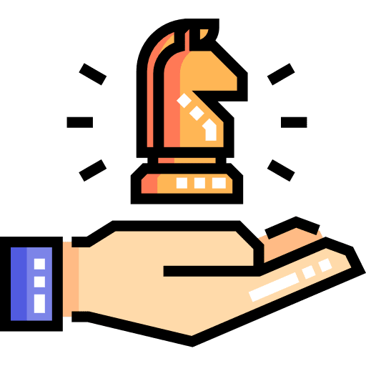 Strategy chess games entertainment icon