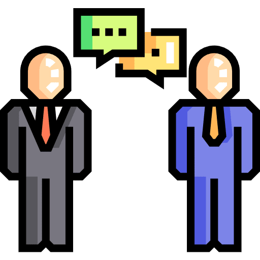 People business conversation boys icon