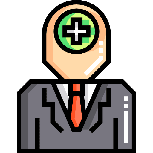 Positive thinking business and finance positive thinking thinking icon