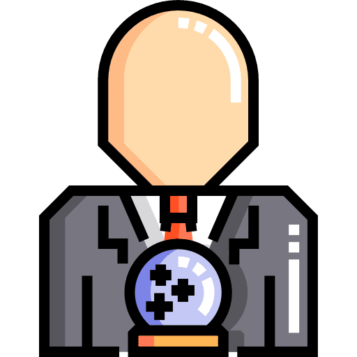 Prediction businessman vision sight icon