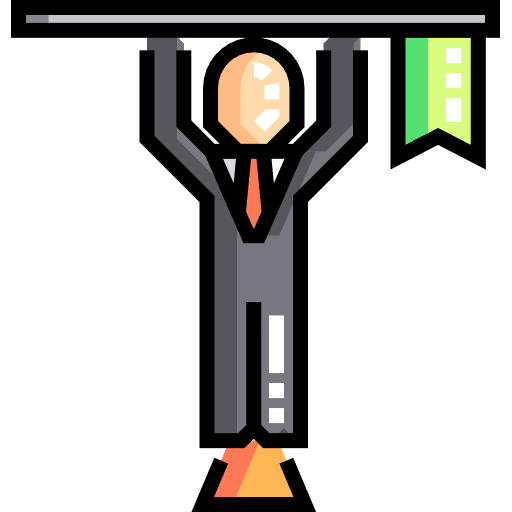 Success conquer mountain top icon