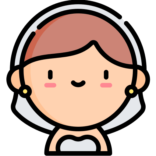 Bride people wedding beautiful icon