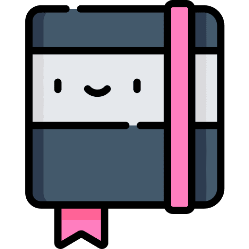 Diary school material agenda files and folders icon