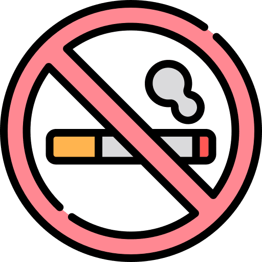 No smoking cigarette signaling prohibition icon