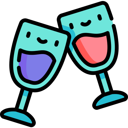 Toast alcoholic drink party drink icon