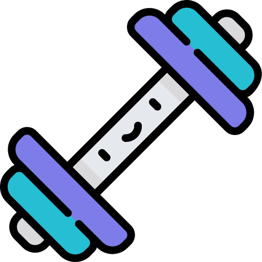 Dumbbell sports tool equipment icon
