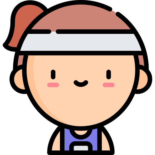 Runner profile gym train icon