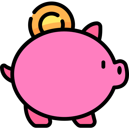 Piggy bank money coin business and finance icon