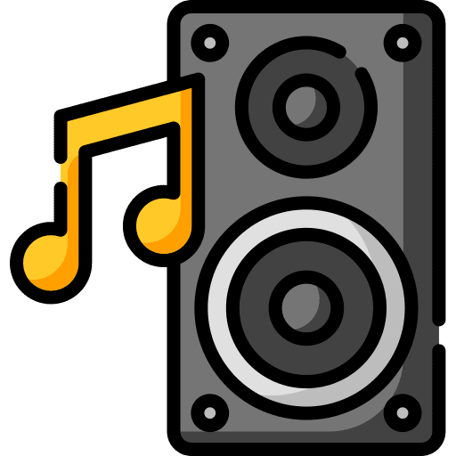 Speaker speaker music and multimedia woofer icon